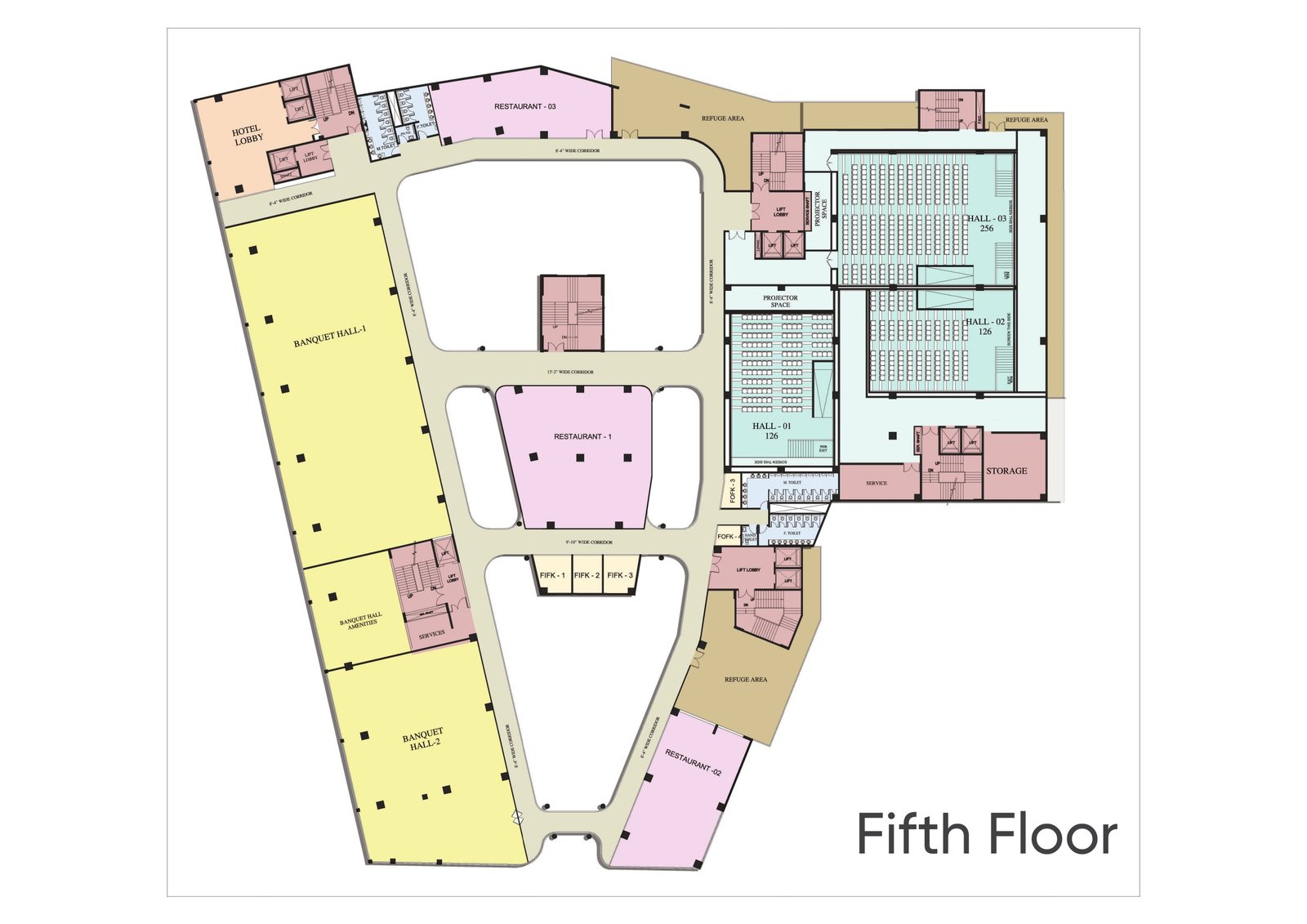 Mall of Aligarh Fifth Floor plan
