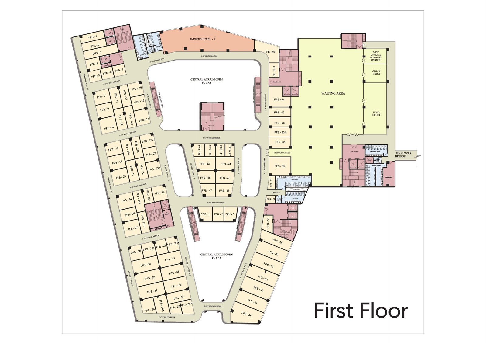 Mall of Aligarh First Floor plan
