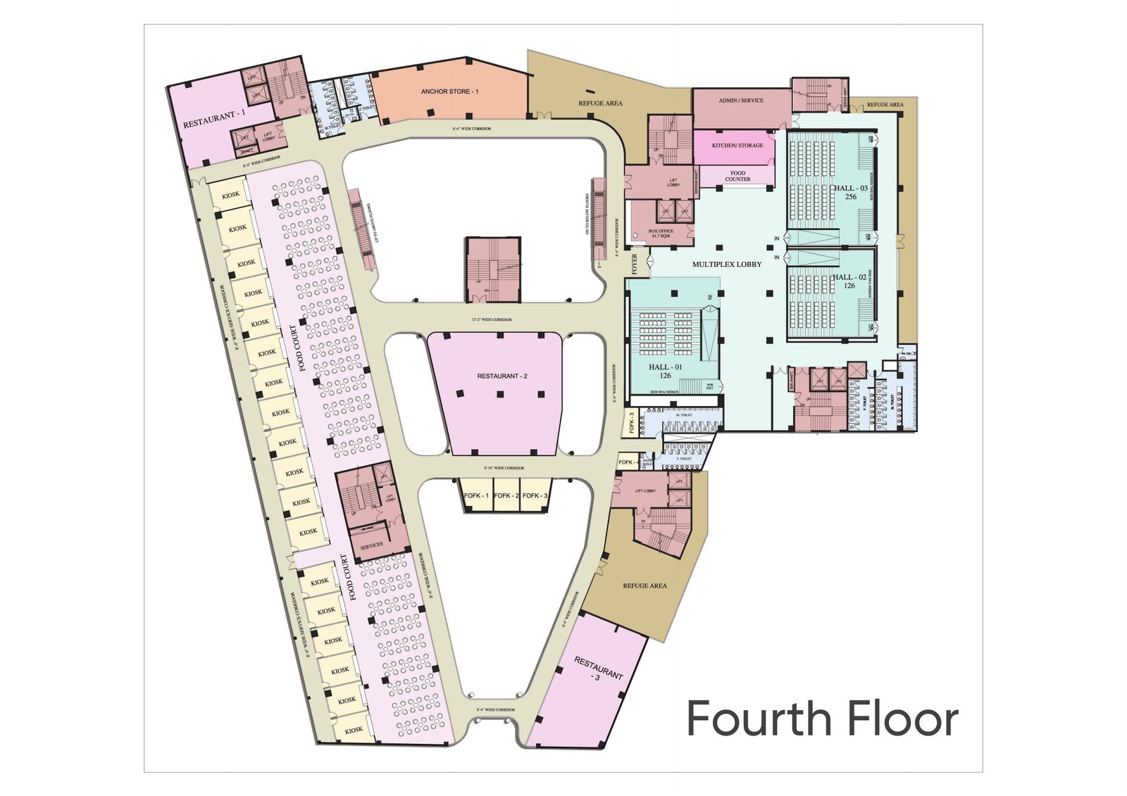 Mall of Aligarh Fourth Floor plan