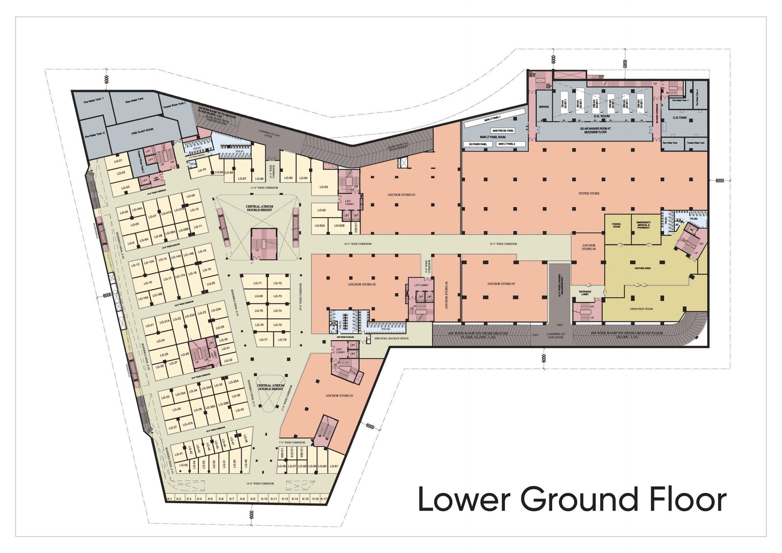 Mall of Aligarh Lower Ground Floor plan