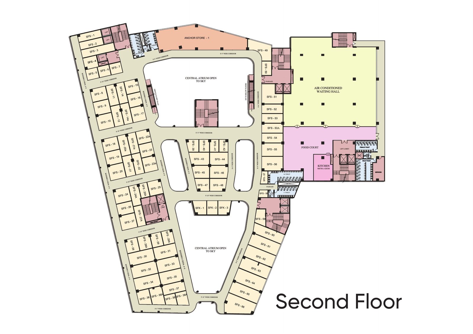 Mall of Aligarh Second Floor plan