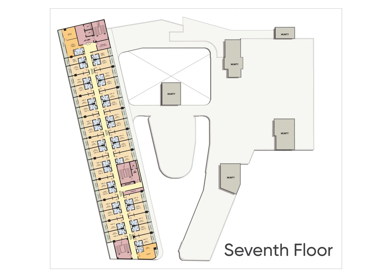 Mall of Aligarh Service Apartment floor plan