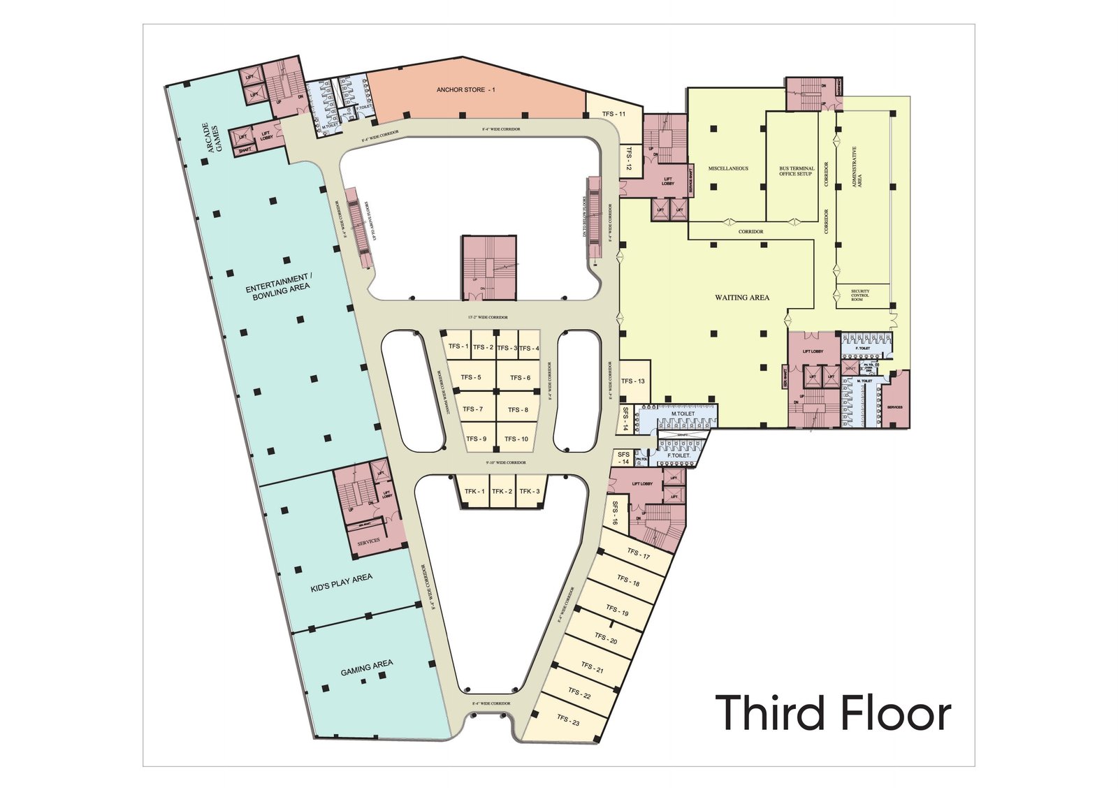 Mall of Aligarh Third Floor plan